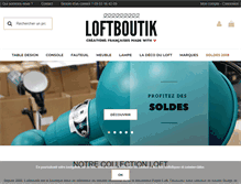 Tablet Screenshot of loftboutik.com